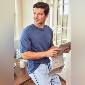 Blue Short Sleeve Men's Tee